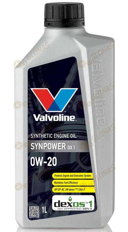 Valvoline SynPower DX1 0W-20 1л