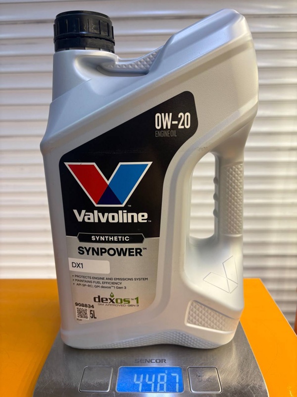 Valvoline SynPower DX1 0W-20 5л