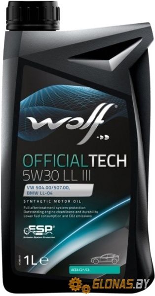 Wolf Official Tech 5w-30 C3 LL III 1л