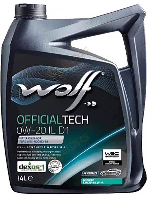 Wolf Eco Tech 0w-20 IL D1-3 4л