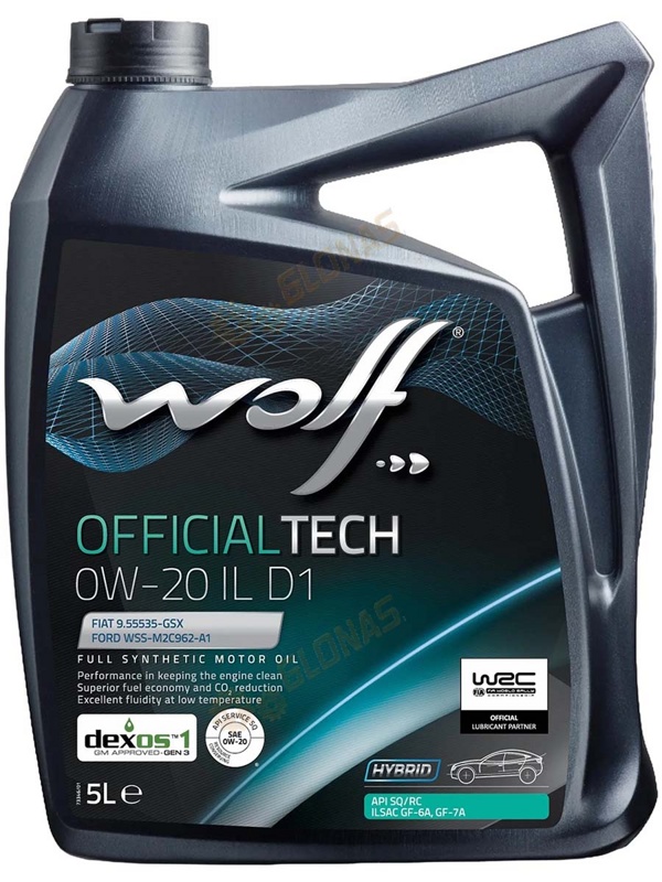 Wolf Eco Tech 0w-20 IL D1-3 5л