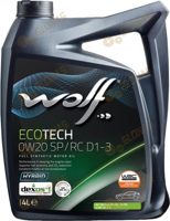 Wolf Eco Tech 0w-20 SP/RC D1-3 4л - фото