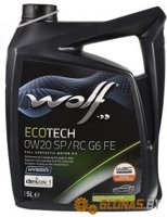 Wolf Eco Tech 0w-20 SP/RC G6 FE 5л - фото