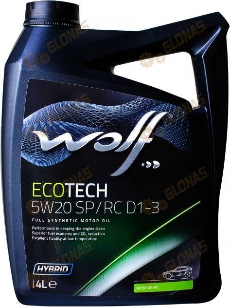 Wolf Eco Tech 5w-20 SP/RC D1-3 4л