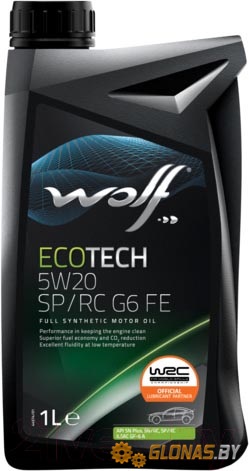 Wolf Eco Tech 5w-20 SP/RC G6 FE 1л