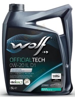 Wolf Official Tech 0w-20 IL D1 5л - фото