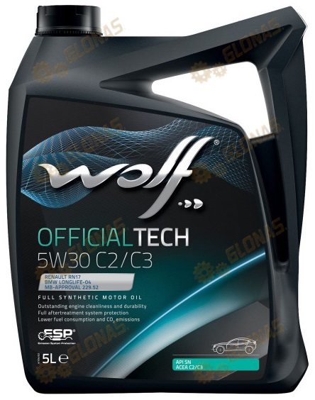 Wolf Official Tech 5w-30 C2/C3 5л