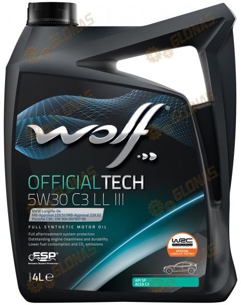 Wolf Official Tech 5w-30 C3 LL III 4л