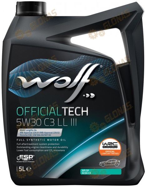 Wolf Official Tech 5w-30 C3 LL III 5л