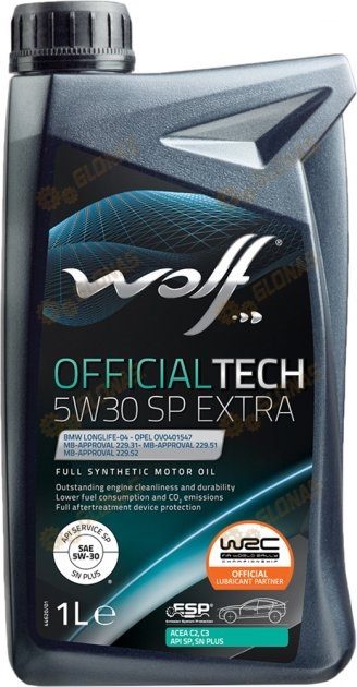 Wolf Official Tech 5w-30 C3 SP Extra 1л