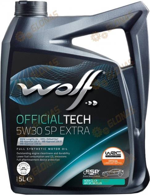 Wolf Official Tech 5w-30 C3 SP Extra 5л
