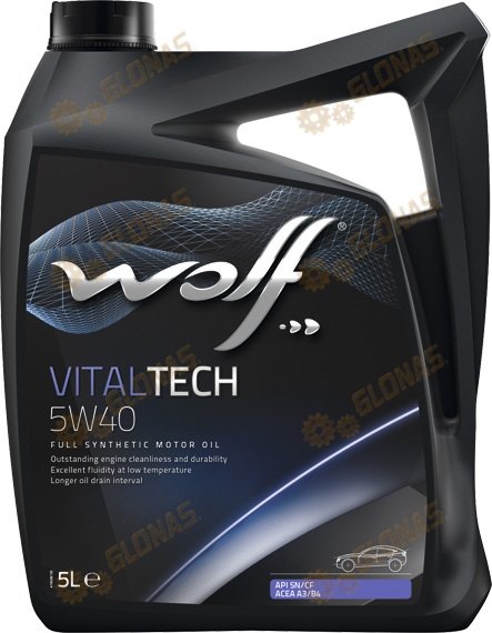 Wolf Vital Tech 5w-40 5л