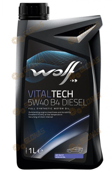 Wolf Vital Tech 5w-40 B4 Diesel 1л