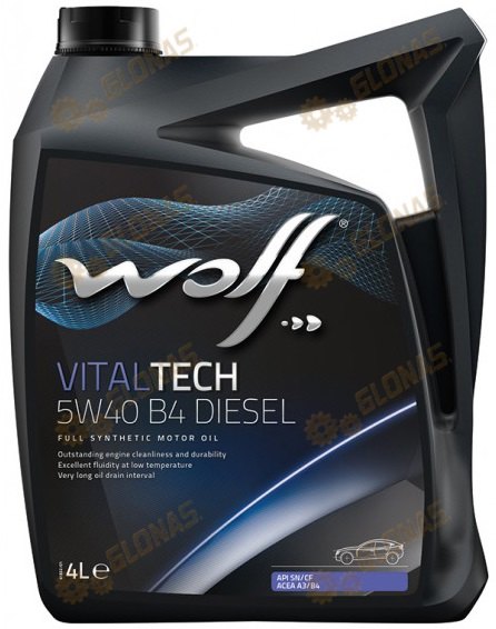 Wolf Vital Tech 5w-40 B4 Diesel 4л