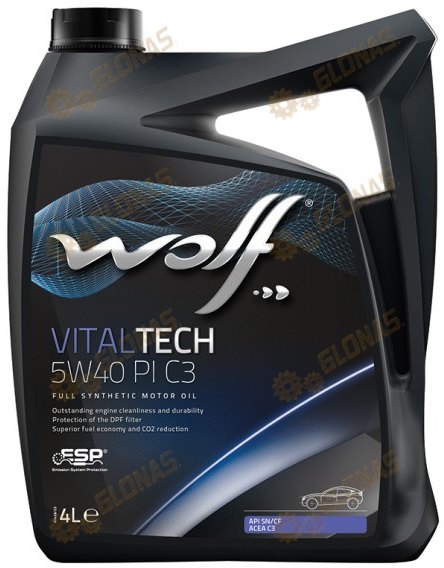 Wolf Vital Tech PI C3 5w-40 4л